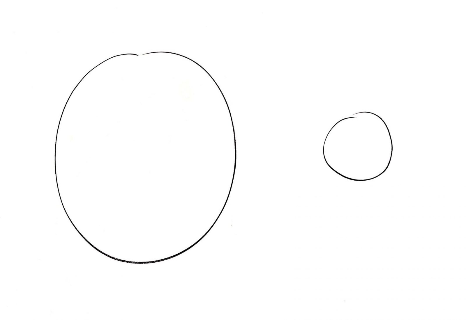 Innere Anteile: Ein großer und ein kleiner Kreis.